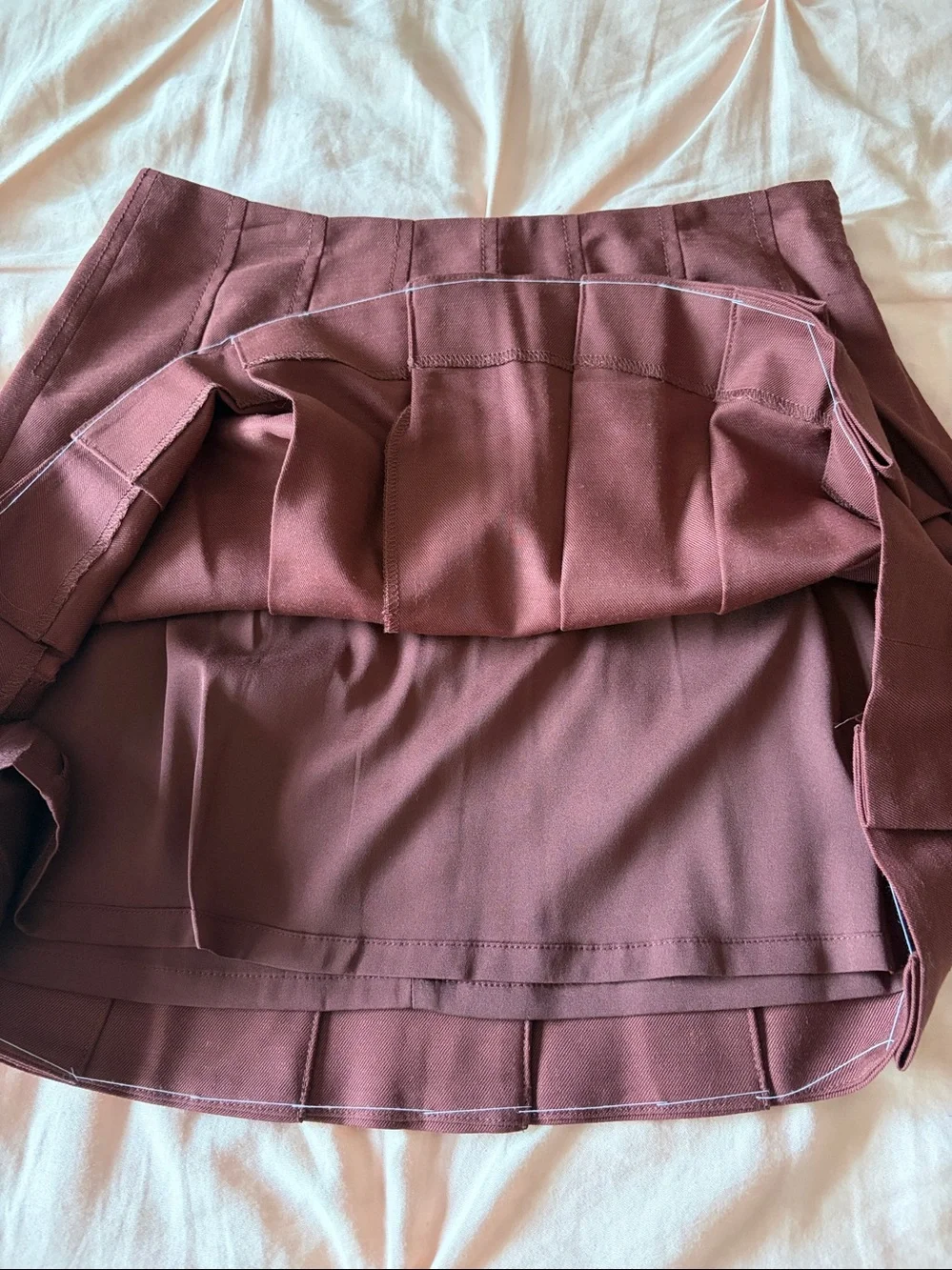 J Crew Grammercy Pleated Skirt in Fresh Cacao size 00